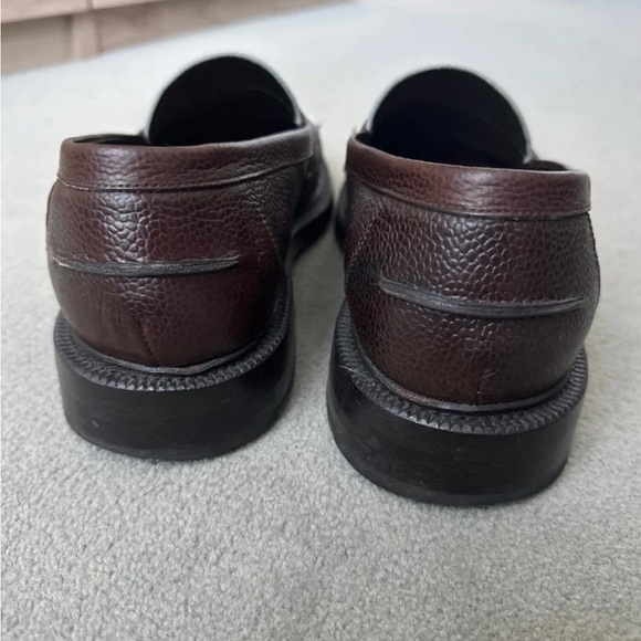 Blackstock & Weber Ellis Penny Loafer Men’s 11 Chocolate White Slip On Shoes - Picture 5 of 6